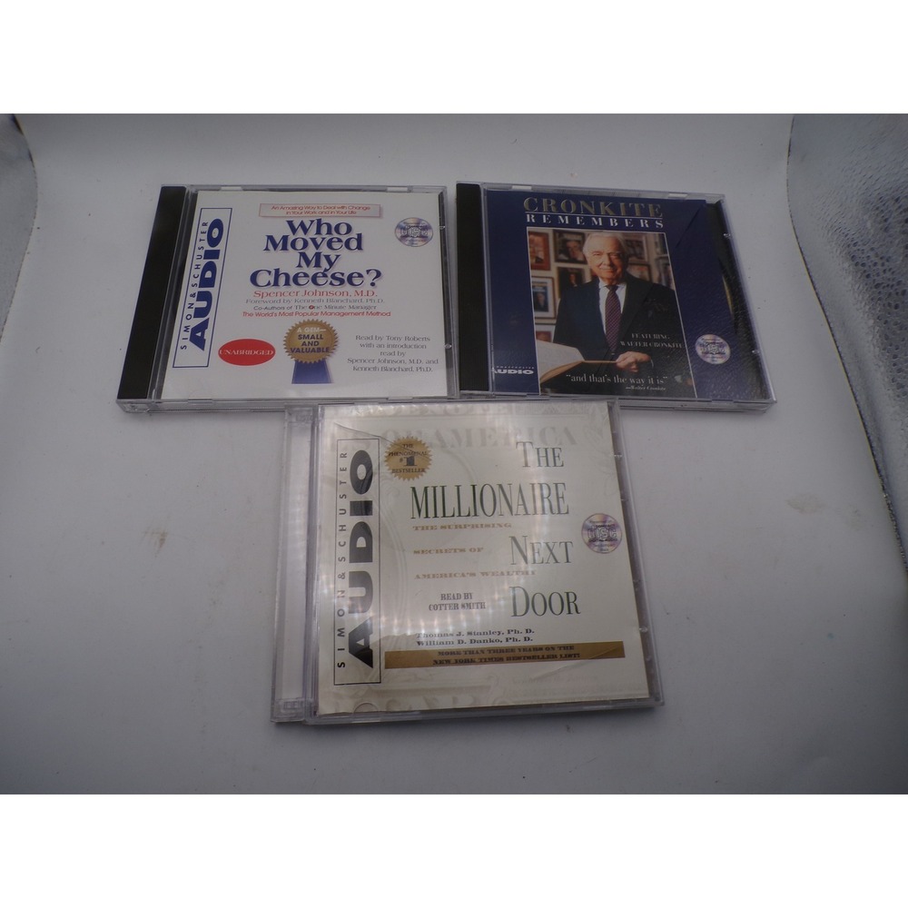 Who Moved My‎ Cheese? Millionaire Next Door ,Cronkite Remembers Self Help DVD'S